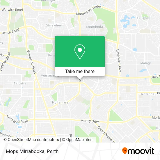 Mapa Mops Mirrabooka