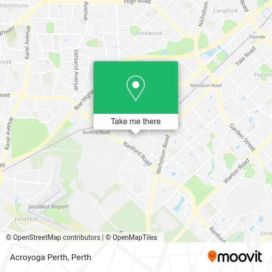 Mapa Acroyoga Perth