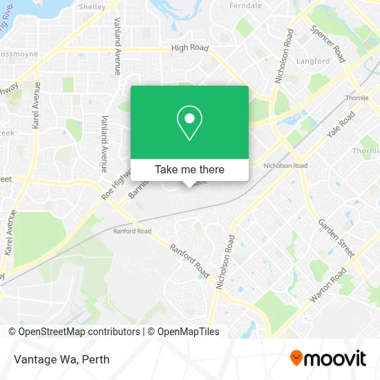 Mapa Vantage Wa