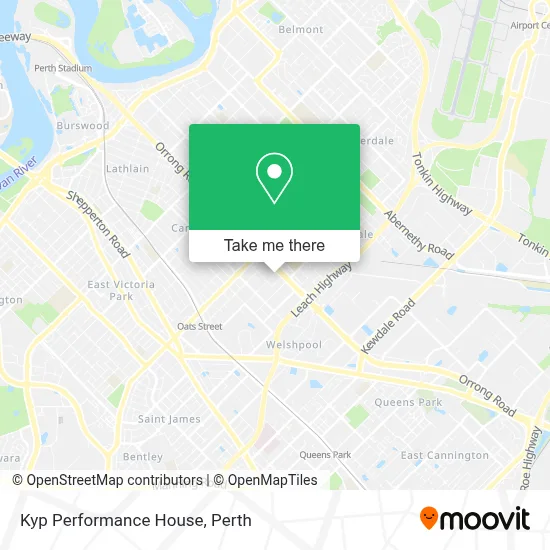 Mapa Kyp Performance House