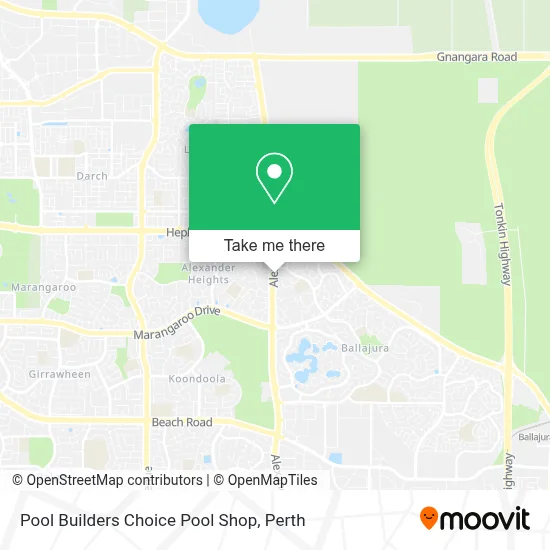 Pool Builders Choice Pool Shop map