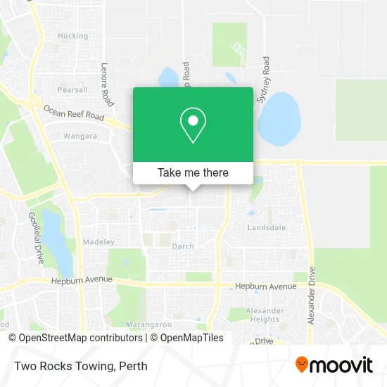 Two Rocks Towing map