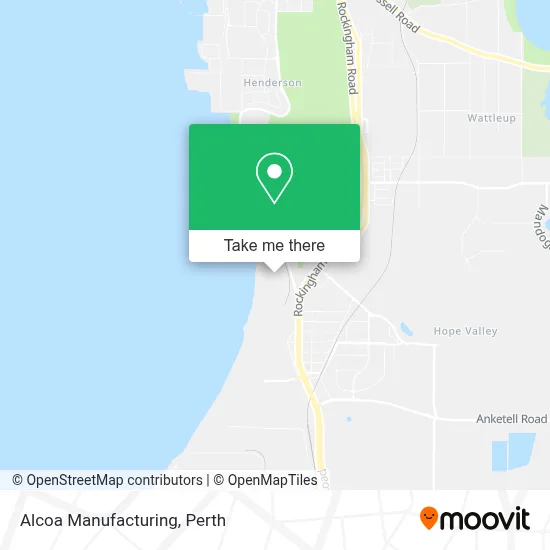 Mapa Alcoa Manufacturing