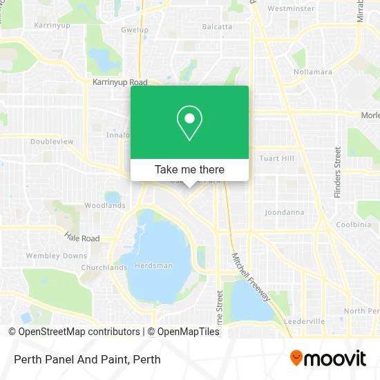 Perth Panel And Paint map