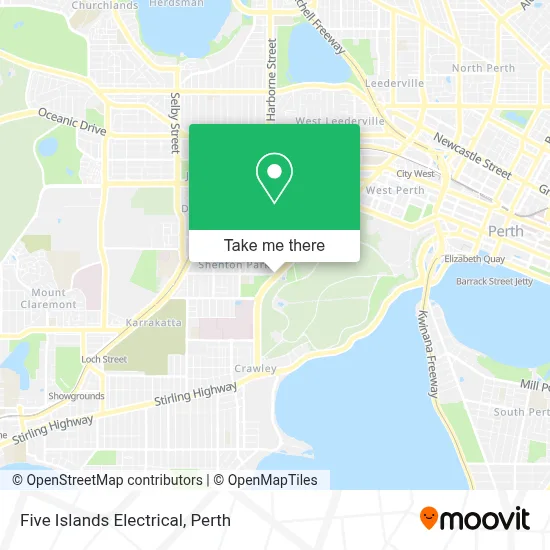 Mapa Five Islands Electrical