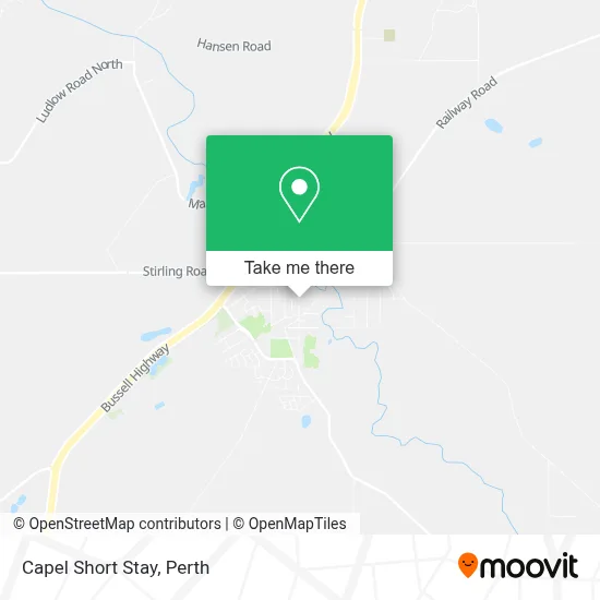 Mapa Capel Short Stay