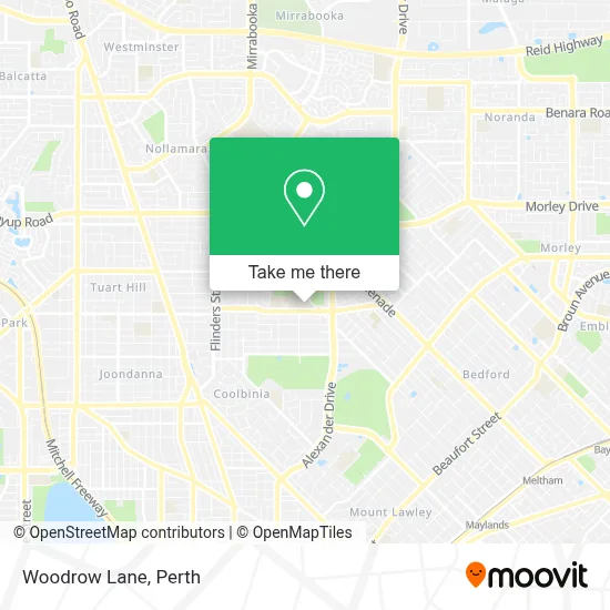 Mapa Woodrow Lane