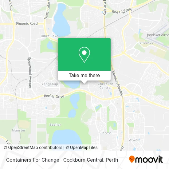 Containers For Change - Cockburn Central map