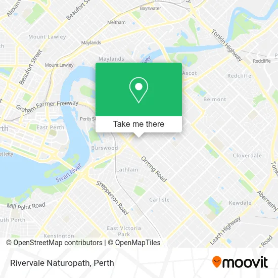 Mapa Rivervale Naturopath