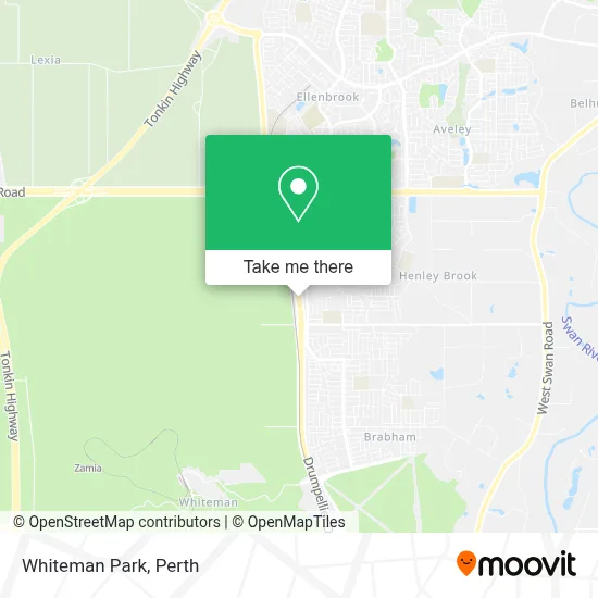 Mapa Whiteman Park