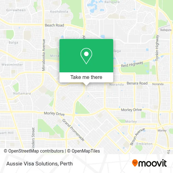 Mapa Aussie Visa Solutions