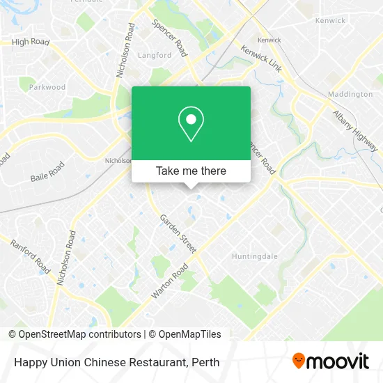 Mapa Happy Union Chinese Restaurant