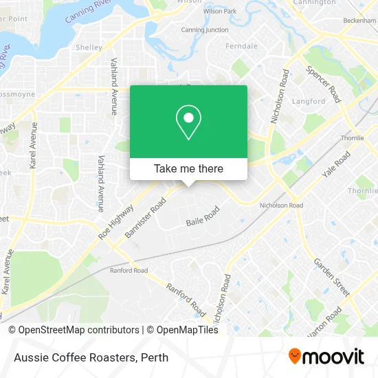 Mapa Aussie Coffee Roasters