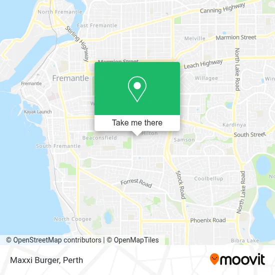 Mapa Maxxi Burger