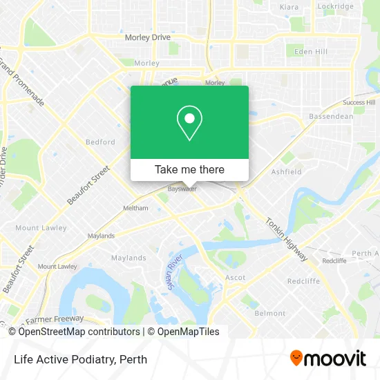 Mapa Life Active Podiatry