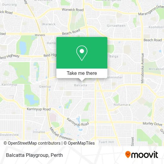 Mapa Balcatta Playgroup