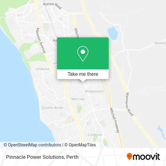 Mapa Pinnacle Power Solutions