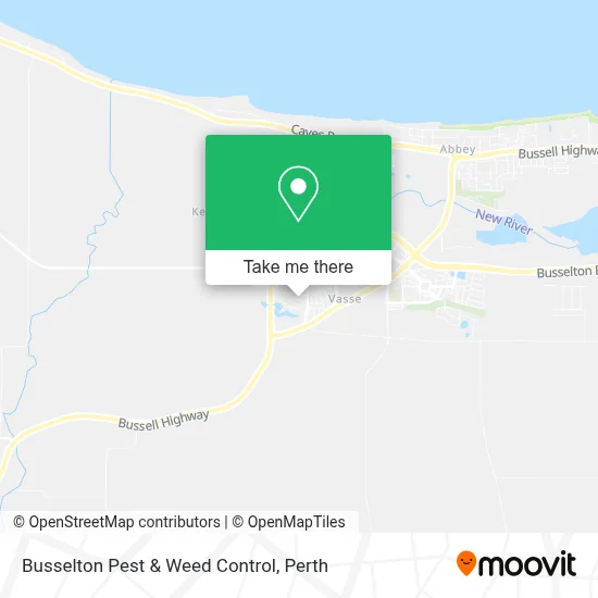 Mapa Busselton Pest & Weed Control