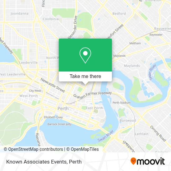 Mapa Known Associates Events