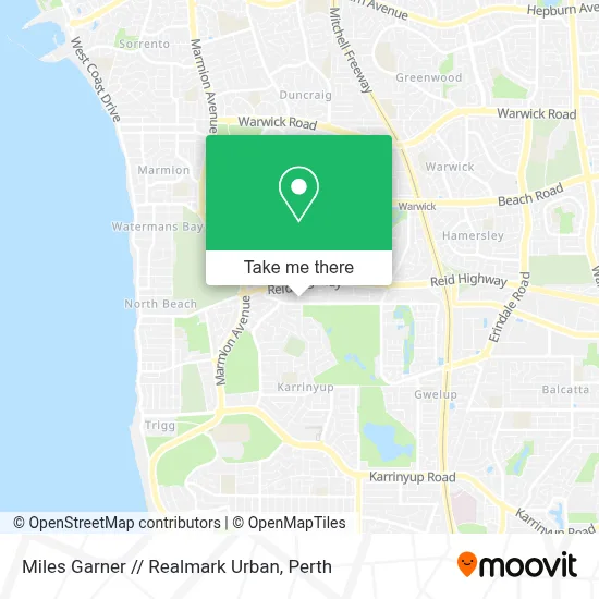 Mapa Miles Garner // Realmark Urban
