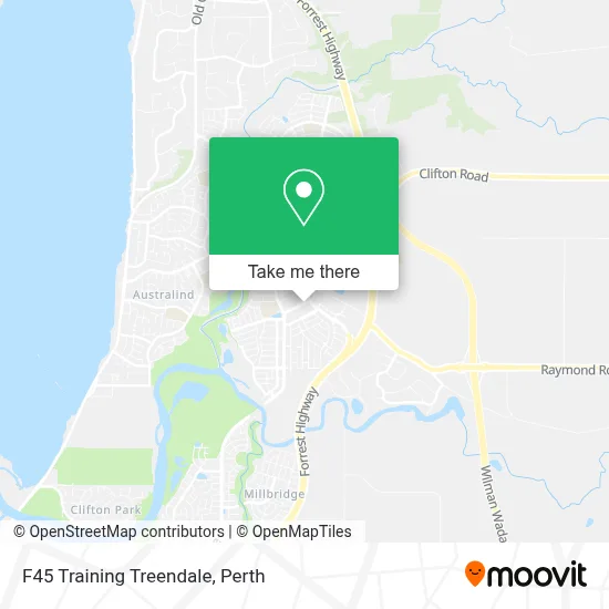 Mapa F45 Training Treendale