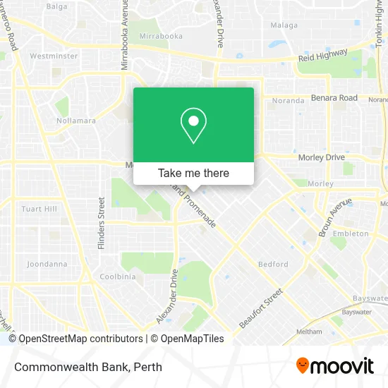 Mapa Commonwealth Bank