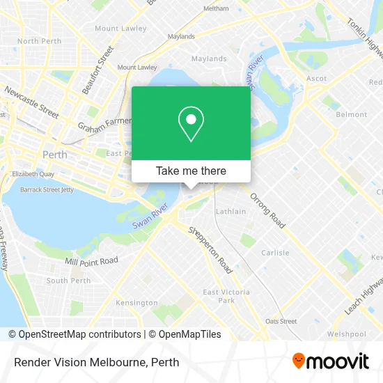 Mapa Render Vision Melbourne