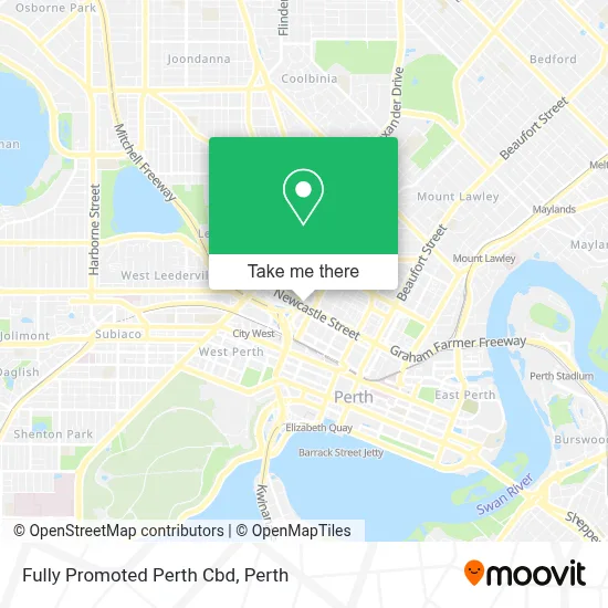 Mapa Fully Promoted Perth Cbd