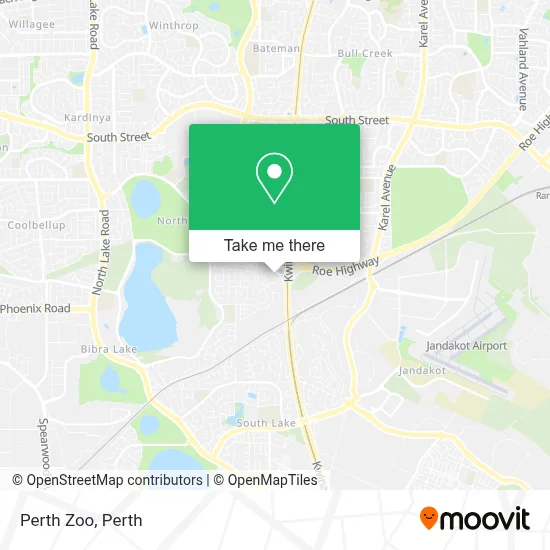Mapa Perth Zoo
