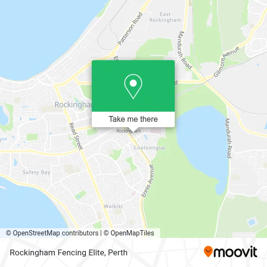 Mapa Rockingham Fencing Elite
