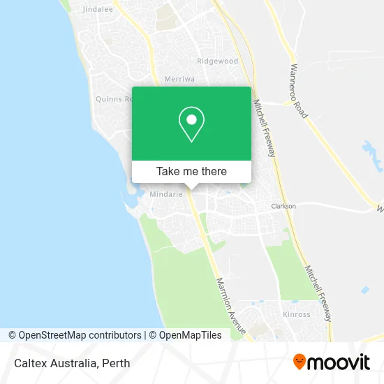 Mapa Caltex Australia