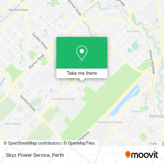 Mapa Skyz Power Service