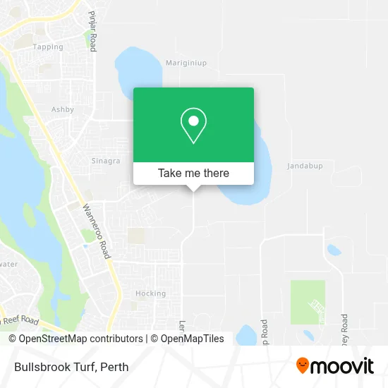 Mapa Bullsbrook Turf