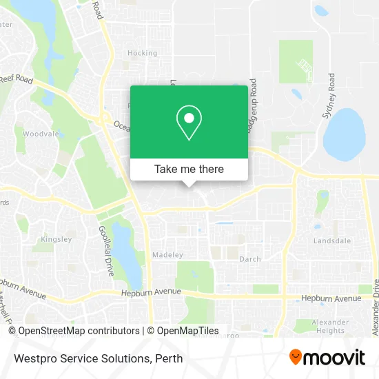 Mapa Westpro Service Solutions