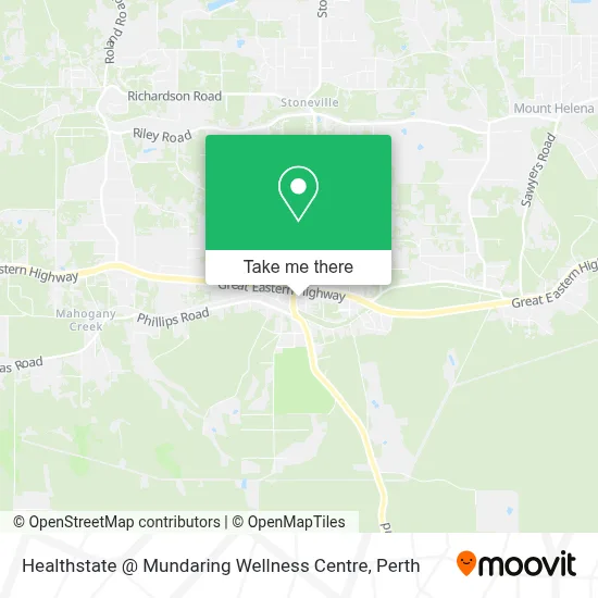 Mapa Healthstate @ Mundaring Wellness Centre