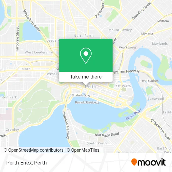 Mapa Perth Enex