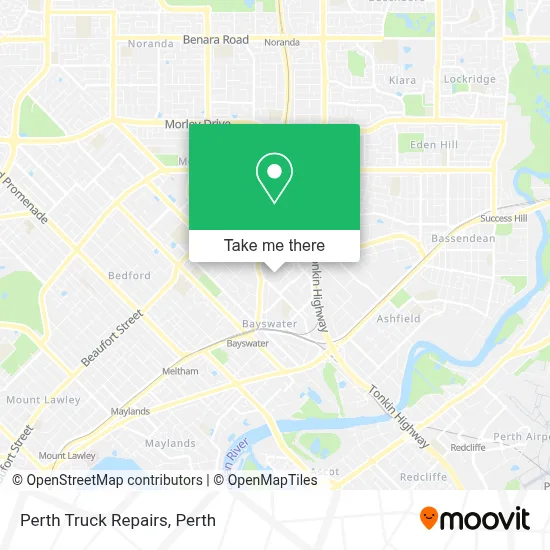 Mapa Perth Truck Repairs