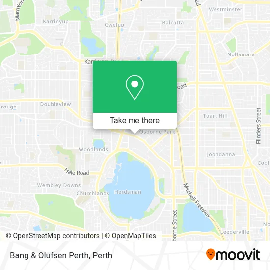 Mapa Bang & Olufsen Perth