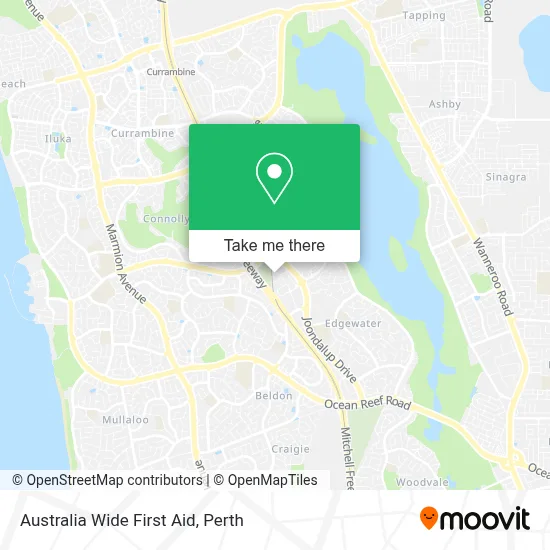 Australia Wide First Aid map