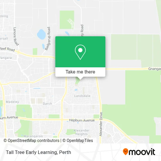 Mapa Tall Tree Early Learning