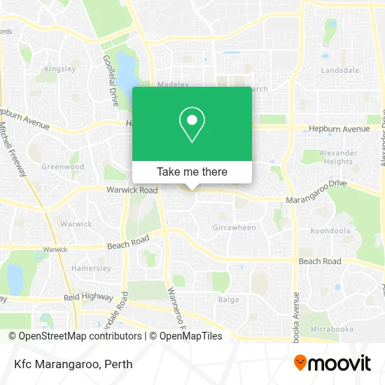 Mapa Kfc Marangaroo