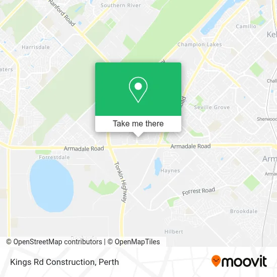 Mapa Kings Rd Construction