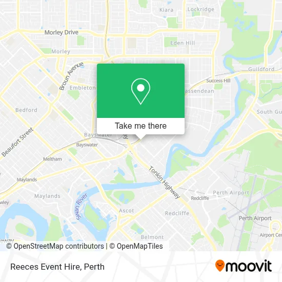 Mapa Reeces Event Hire