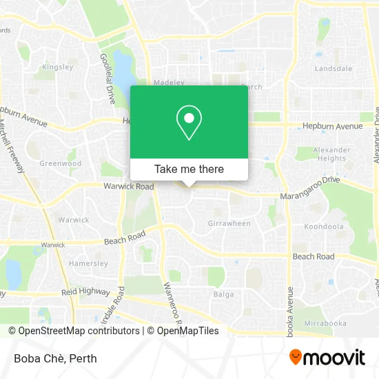 Boba Chè map