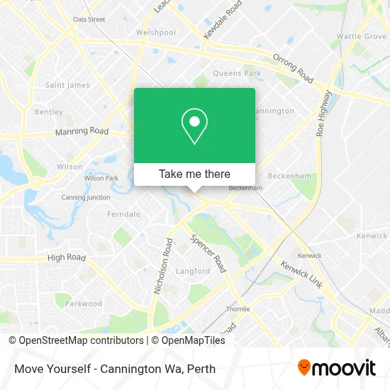 Mapa Move Yourself - Cannington Wa