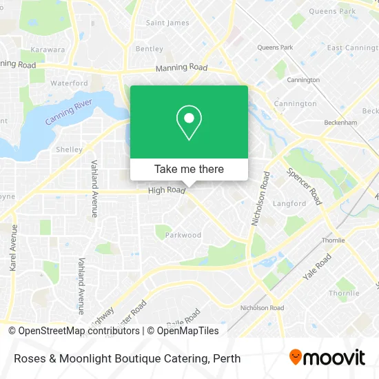 Roses & Moonlight Boutique Catering map