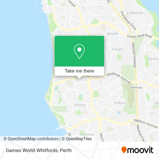 Mapa Games World Whitfords
