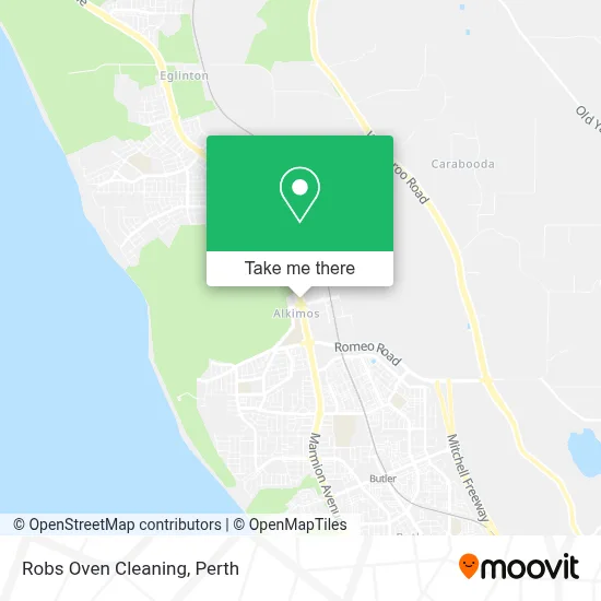 Robs Oven Cleaning map