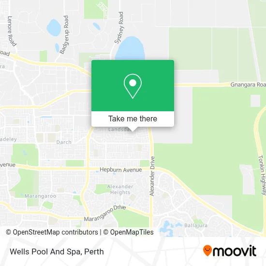 Mapa Wells Pool And Spa