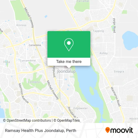 Ramsay Health Plus Joondalup map